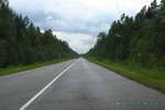 Автотрасса в районе отворотки на Усть-Алексеево Вологодской области